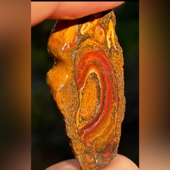 19ct Pretty Australian Boulder Opal Rough Specimen T - Picture 2 of 5